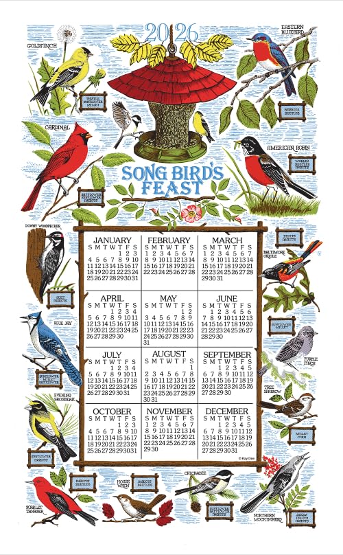 KAYDEE-CALENDTOWEL26-SONGBIRD-1PACK