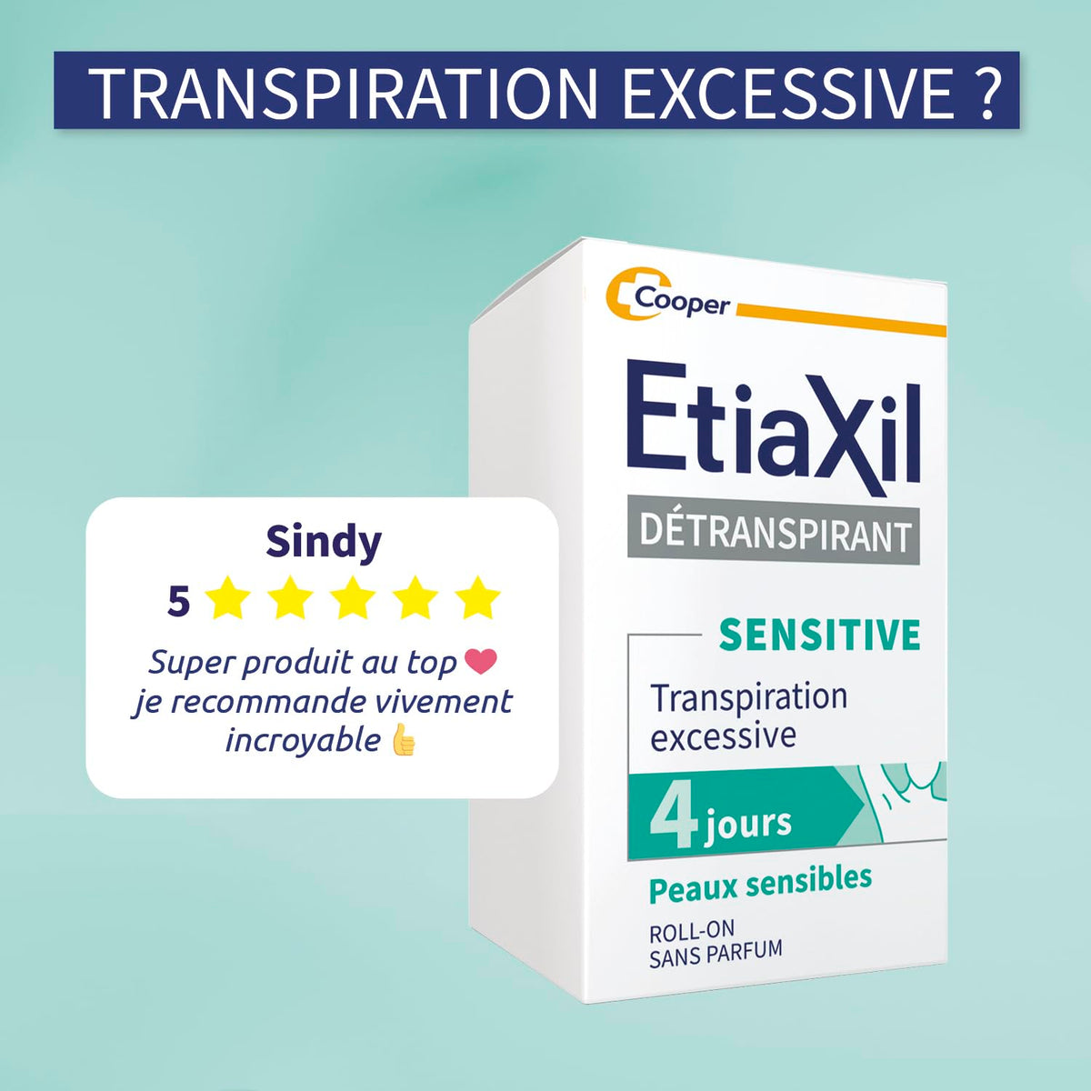 Etiaxil Behandlung für Schweißmittel – – empfindliche Haut – 15 ml
