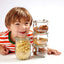 Weck Tulip Jar Rubber Sole & Two Metal Clamps Food Storage Jar Round Preserve Container Clear Preserving Seal Wire Clip Fastening Kitchen Canning Cereal Sugar Beans Spice - 33.8 fl. oz Single 1 liter