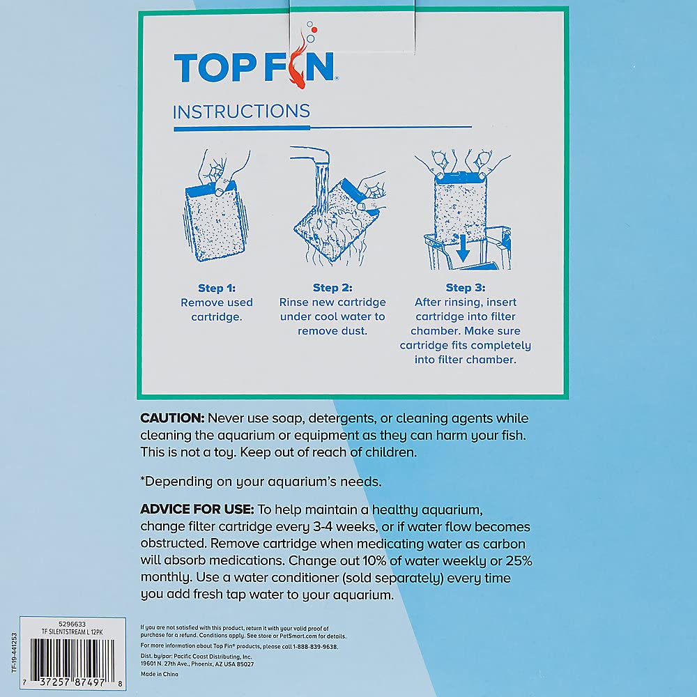 Top Fin Silenstream Large PF-L Filter Cartridges Refill