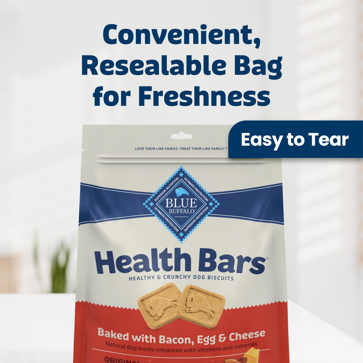 Blue Buffalo Health Bars Natural Crunchy Dog Treats Biscuits