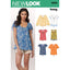 New Look 6891 Women's Pull-On Tops Sewing Pattern, Sleeve Variations, Sizes 10-22