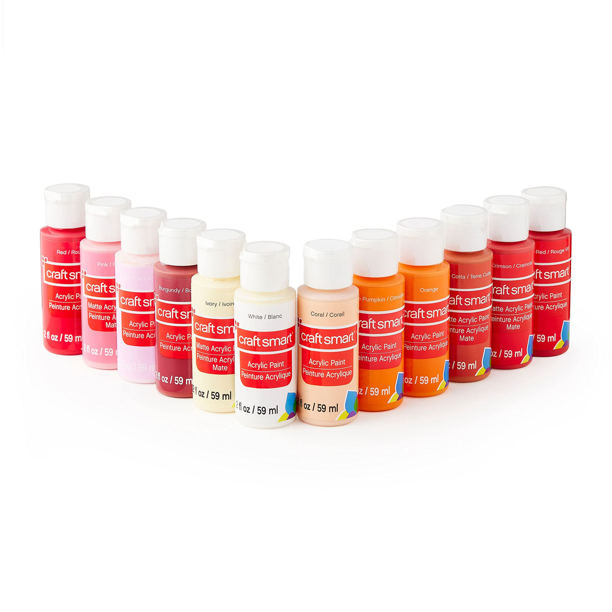 Craft Smart 36 Assorted Acrylic Paint Set - Non-Toxic Paint for Drawing, Painting, Art & Crafts Supplies - 1 Pack
