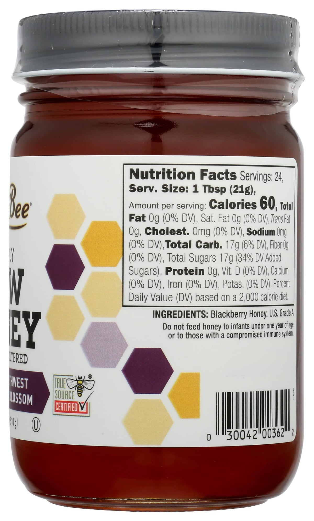 Raw Blueberry Blossom Honey