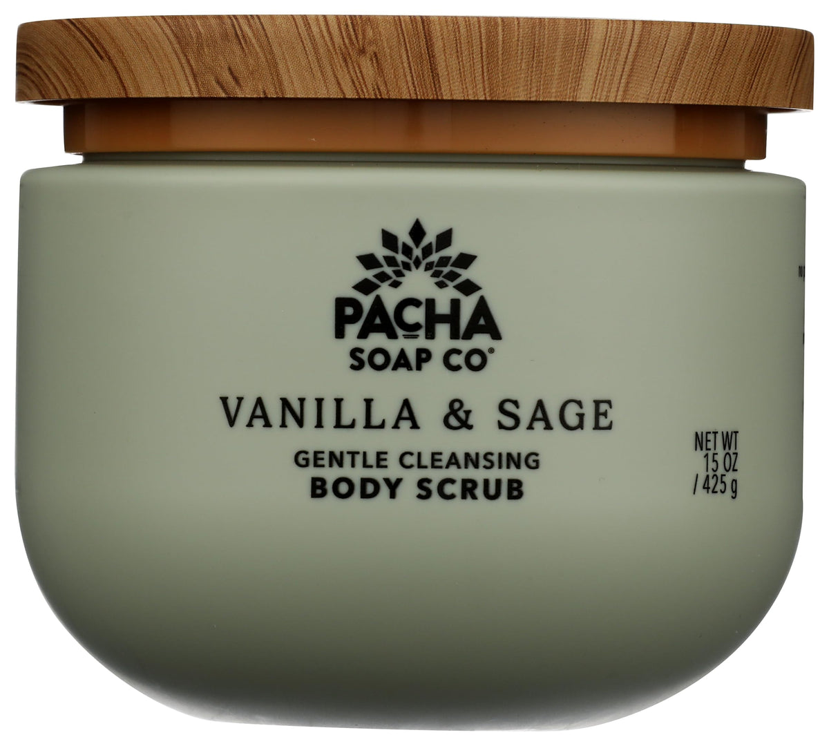 Pacha Soap Vanilla & Sage Body Scrub, 15 OZ