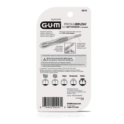 GUM Go-Betweens Cleaners Wide (Pack of 3 (10 Ct))