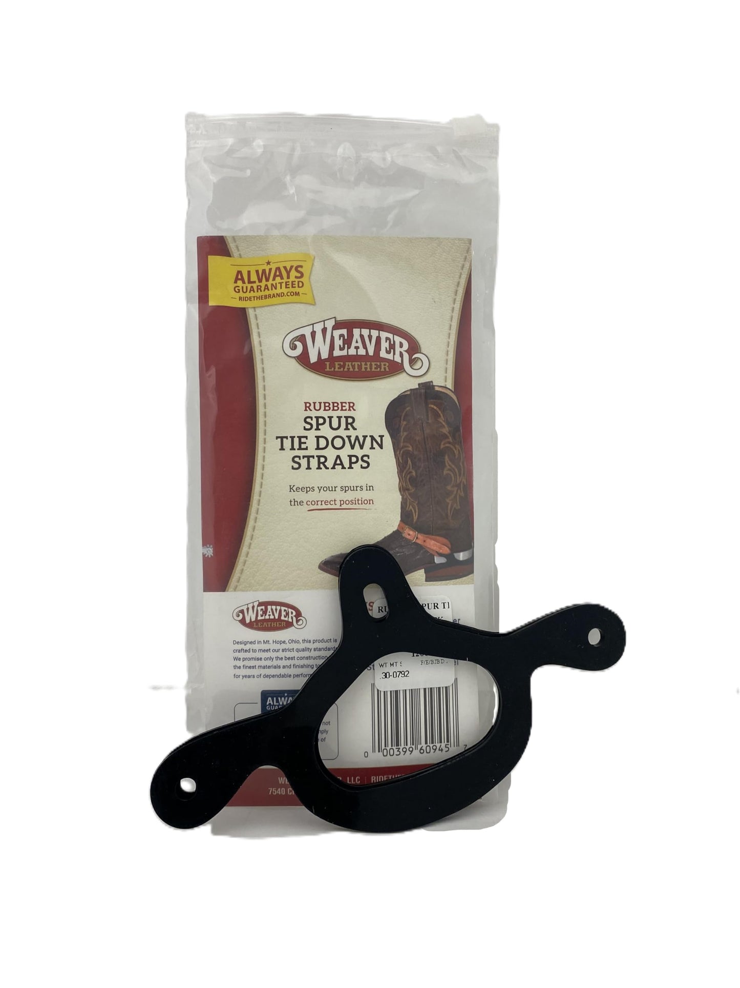 Weaver Leather Rubber SPUR TIE Down Straps
