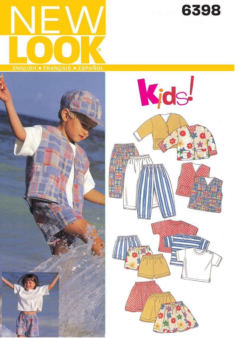 New Look U06398A Children's Sewing Pattern, Sizes 2-7