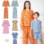 Simplicity S1575 Easy-to-Sew Pajama Sewing Pattern for Girls & Boys, Sizes 7-14