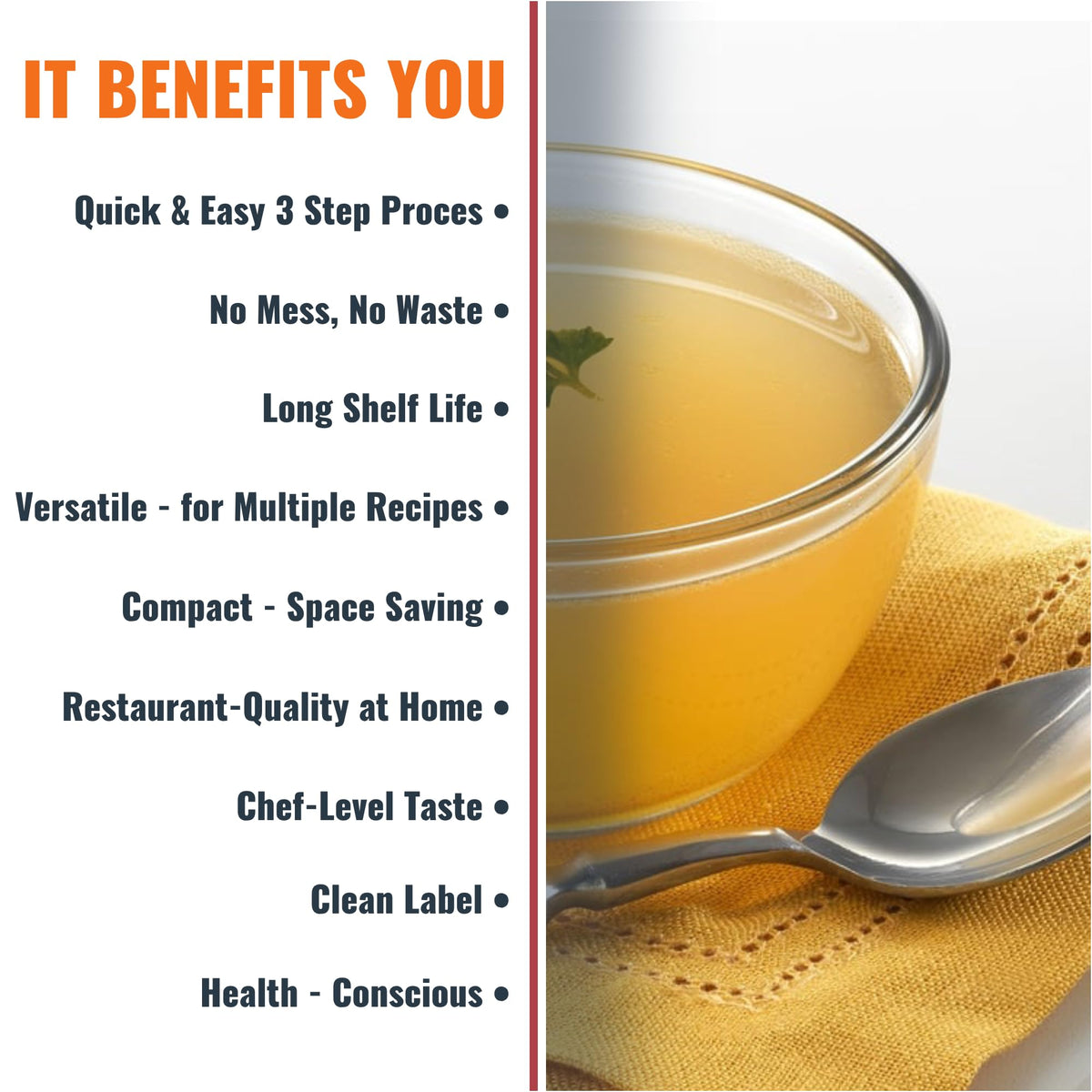 SAVORY CHOICE Chicken Broth Concentrate, Boxes of 12 Packets (12g) - Gluten-Free, Diary-Free Broth Concentrate