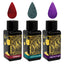 Diamine - 30ml Fountain Pen Ink - 3 Pack - Oxblood & Imperial Purple & Aurora Borealis