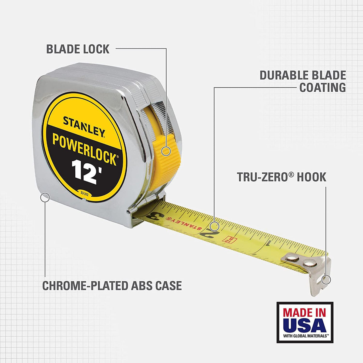 TAPE MEASUR SLV 12'X3/4