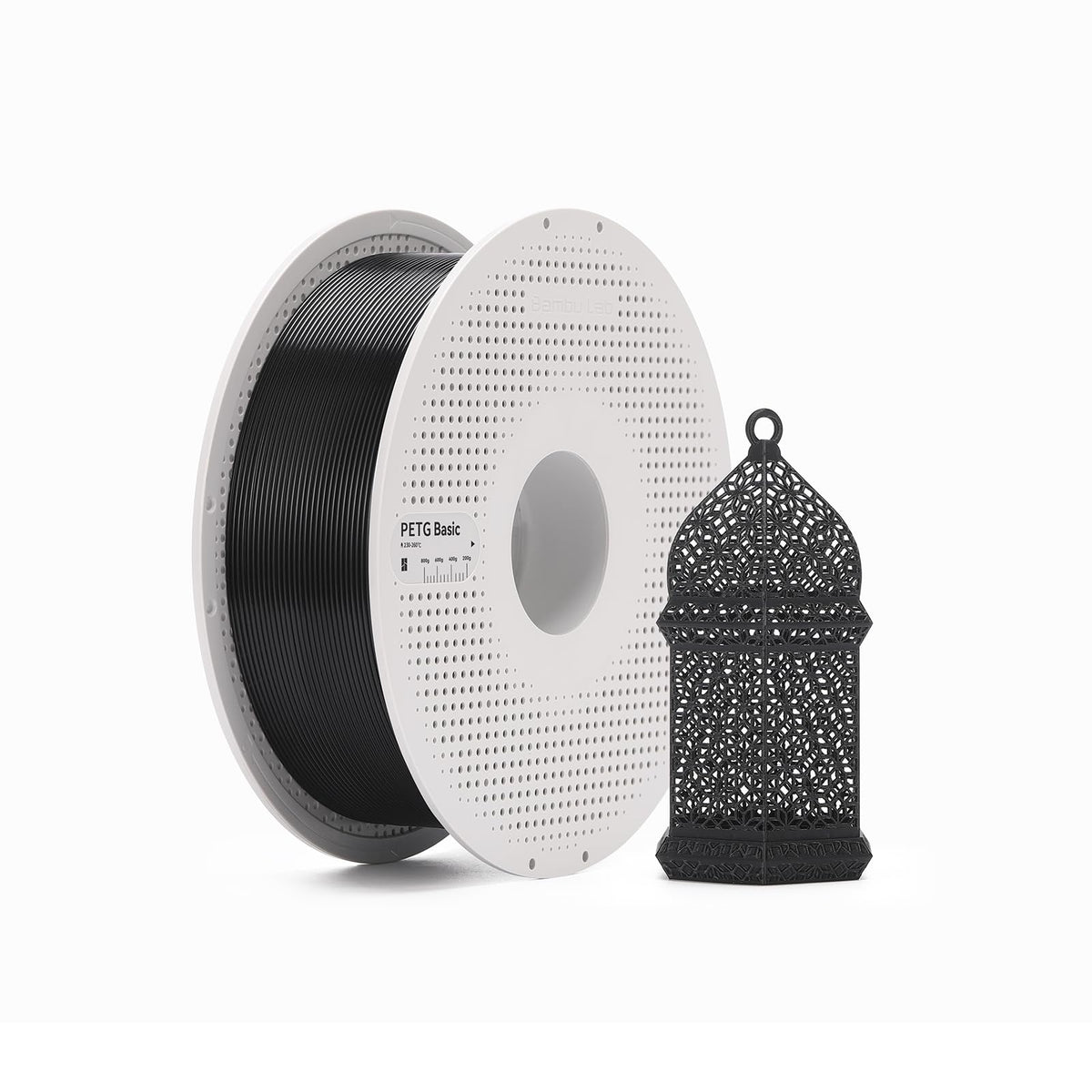 Bambu Lab PETG Basic Filament 1.75mm 1kg Spool - Strong Durable 3D Printer Filament, High-Temp Resistance, Low Warp, Compatible with Bambu Lab & Most FDM 3D Printers