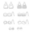 Simplicity S9562 Tote Bag, Shoulder Bag & Pouch Sewing Pattern, One Size