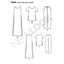 New Look Sewing Pattern Set for Women's Tunic/Top and Pants, Paper, White, A (8-10-12-14-16-18), UN6566A