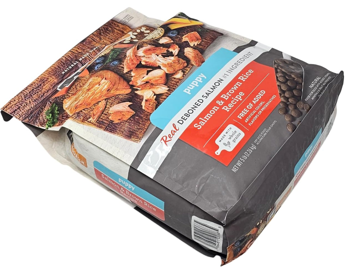 SIMPLY NOURISH Puppy Salmon and Brown Rice Dry Dog Food, 5 Pound Bag