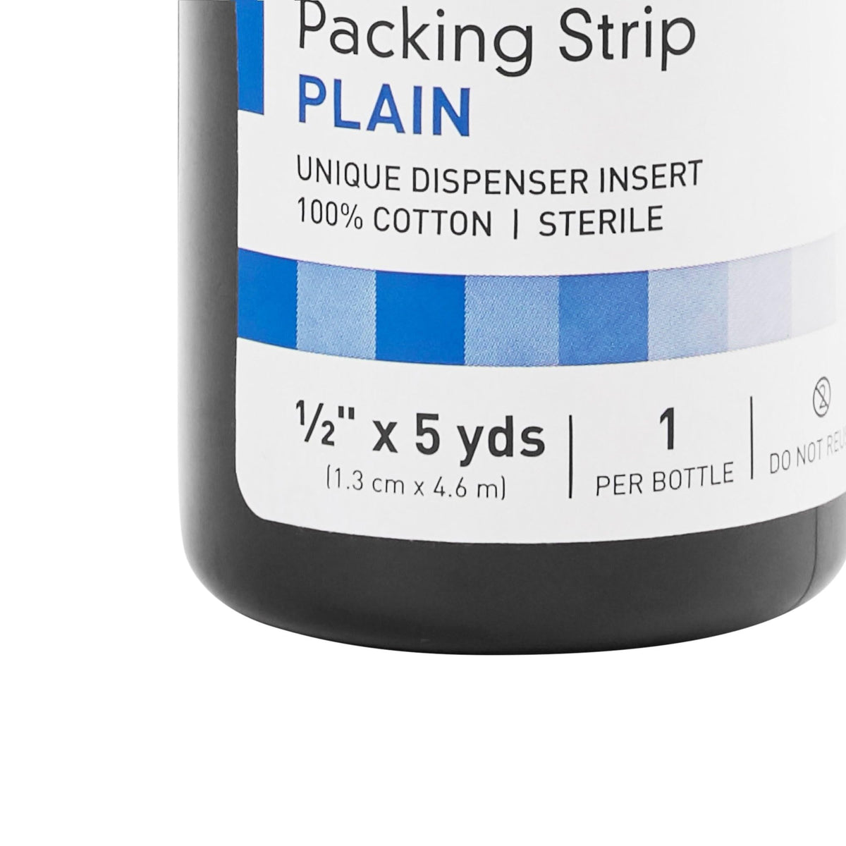 McKesson Packing Strip, Sterile, Plain, 100% Cotton, 1/2 in x 5 yds, 1 Count