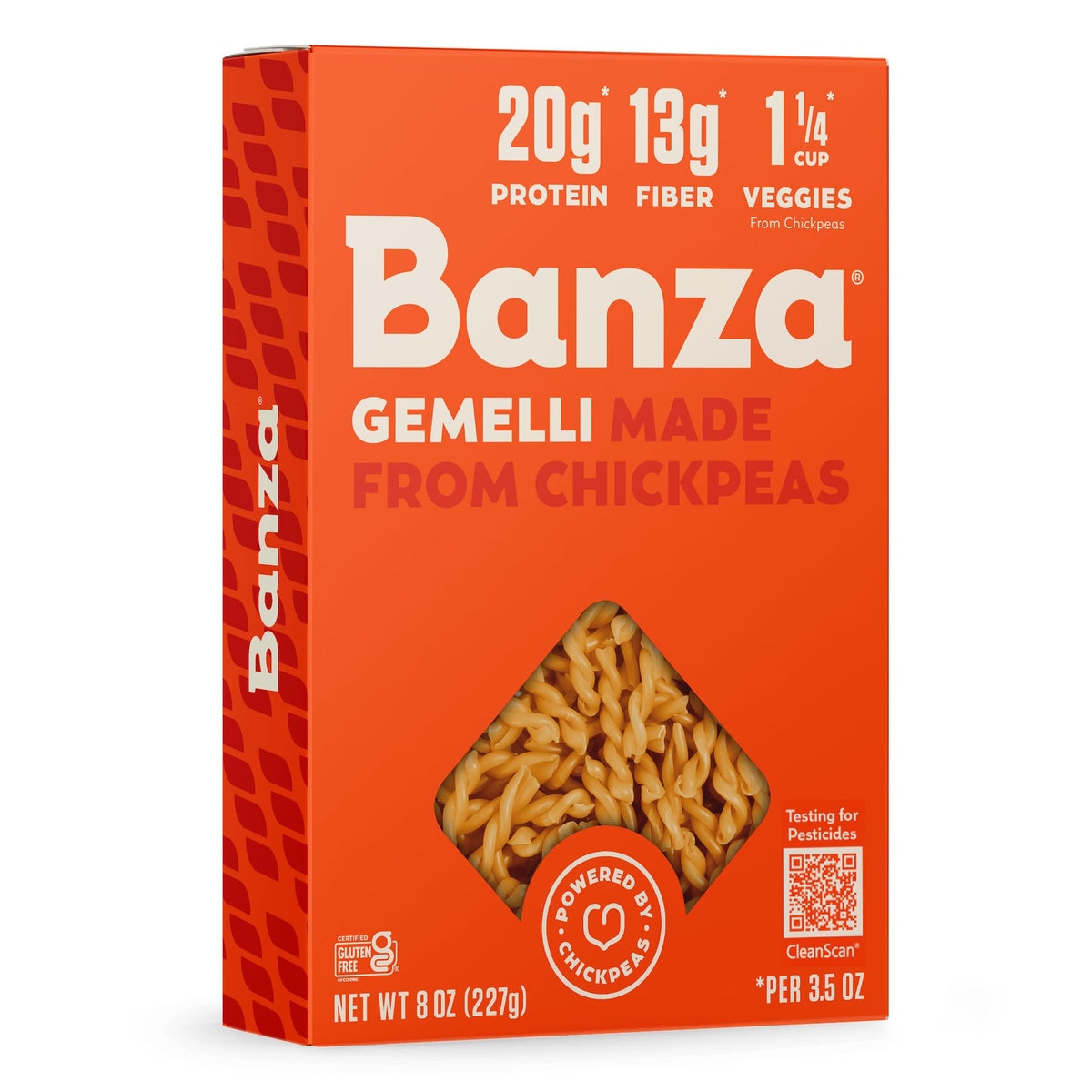 Banza Pasta Chickpea Gemelli, 8 oz