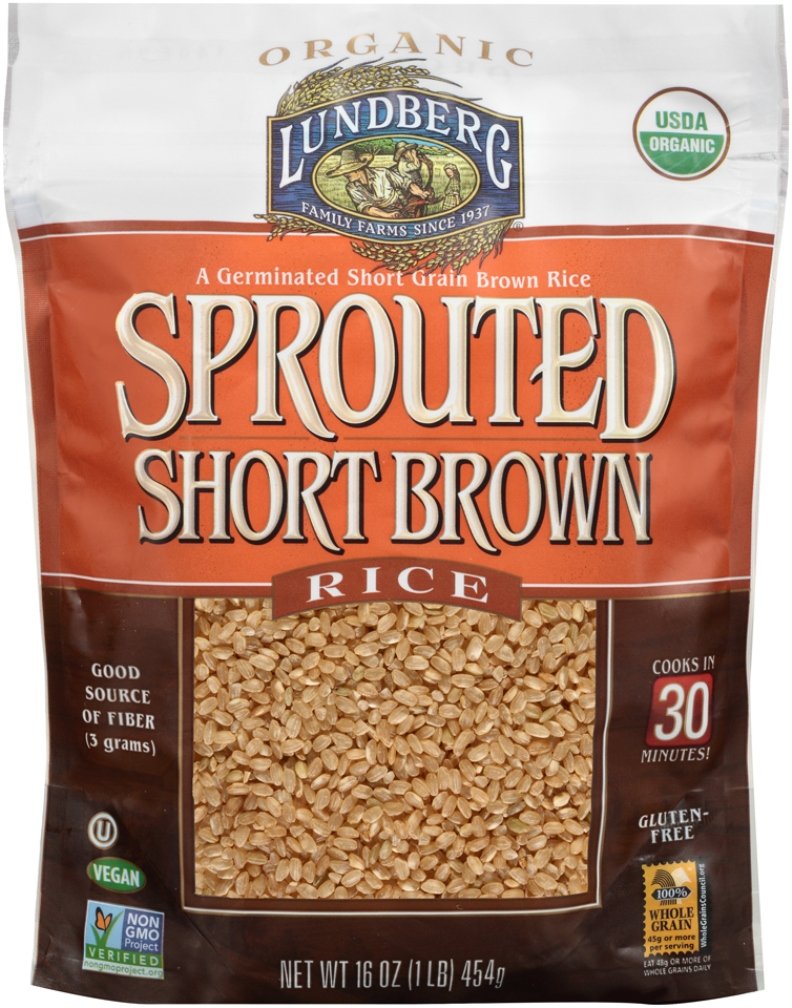 Lundberg Family Farms Sprouted Short Brown Rice, 16 Ounce