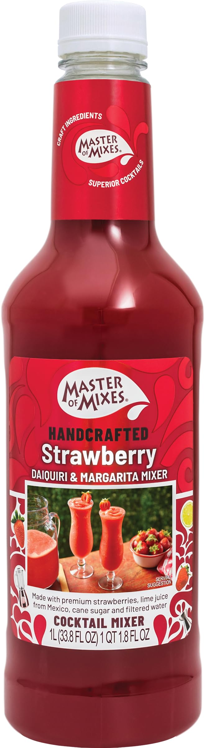 Master Of Mixes Daiquiri Strawberry, 33.8 lb