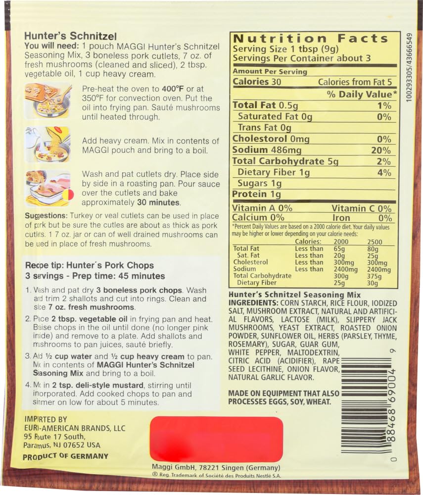 Maggi Mix Seasoning Jagger Schnitzel, 0.952 oz