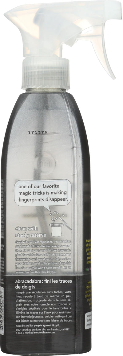 method Stainless Steel Cleaner + Polish Spray, Orchard Blossom, 12 oz