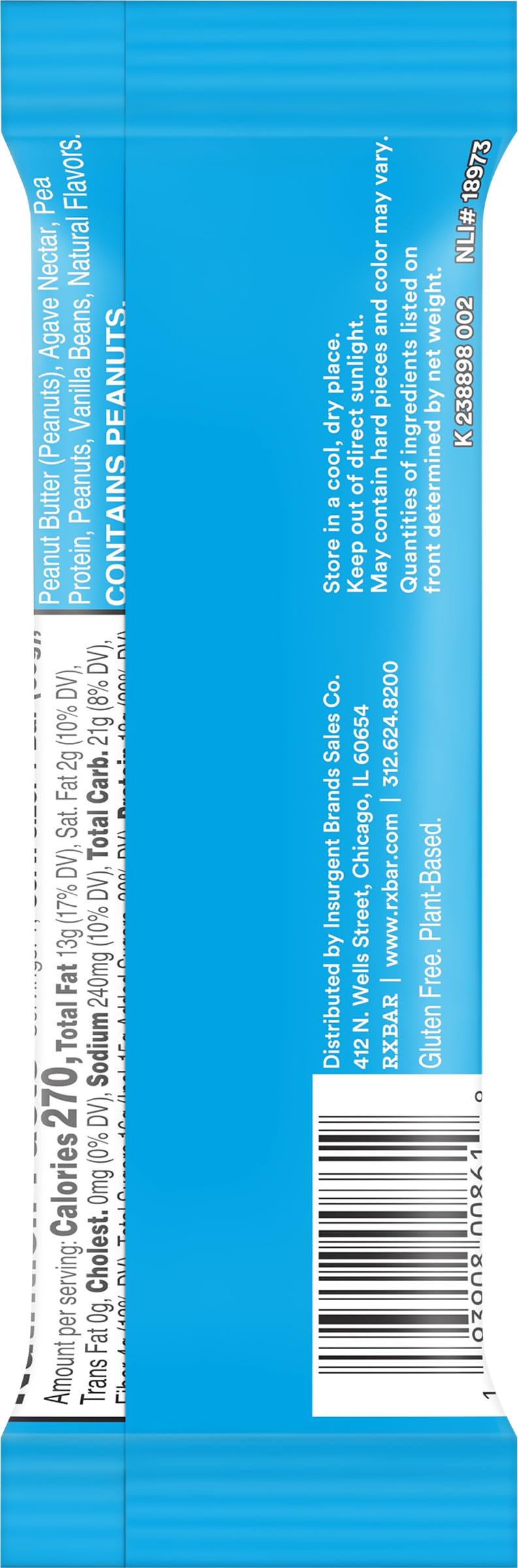 RXBAR Vanilla Peanut Butter Protein Bar Sgl, 2.1 OZ