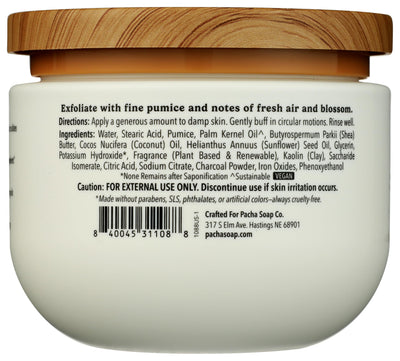 PACHA SOAP White Blossom & Fig Body Scrub, 15 OZ