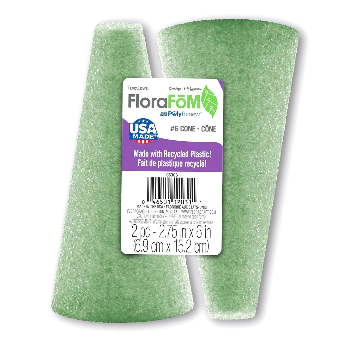 FloraCraft FloraFōM Cone Green