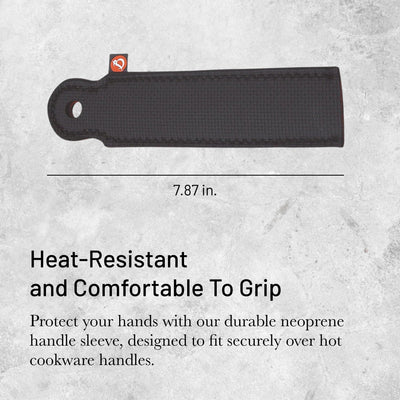 de Buyer Protective Sleeve for Pan Handle - Heat-Resistant Neoprene - Comfortable Grip