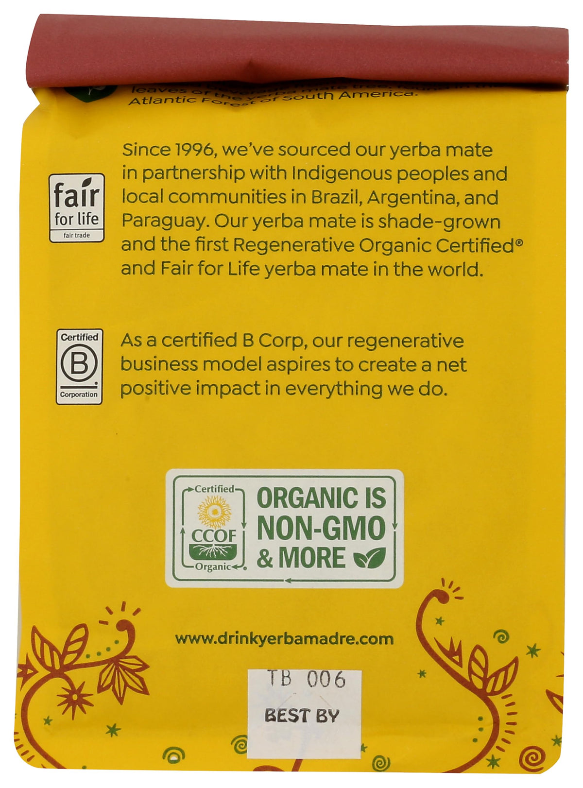 Guayaki, Organic Yerba Mate Sachets, 16 Count