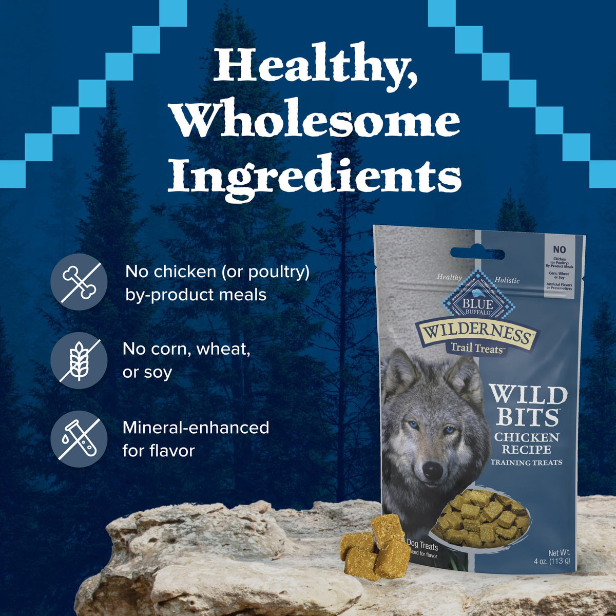 Blue Buffalo Wilderness Bits Bag Dog
