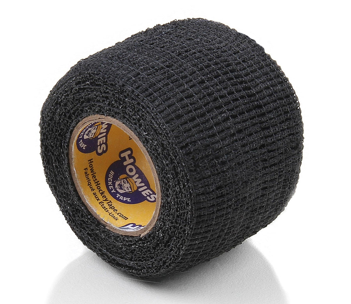 Howies Hockey Stretch Grip Tape | 1 Pack of Grip Tape for Hockey & Lacrosse Sticks, Baseball Bats | Multiple Color Options (Black)