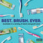 MOUTHWATCHERS Manual Toothbrush for Adults, Ultra CleanToothbrush with Flossing Bristles, Good for Sensitive Teeth and Gums