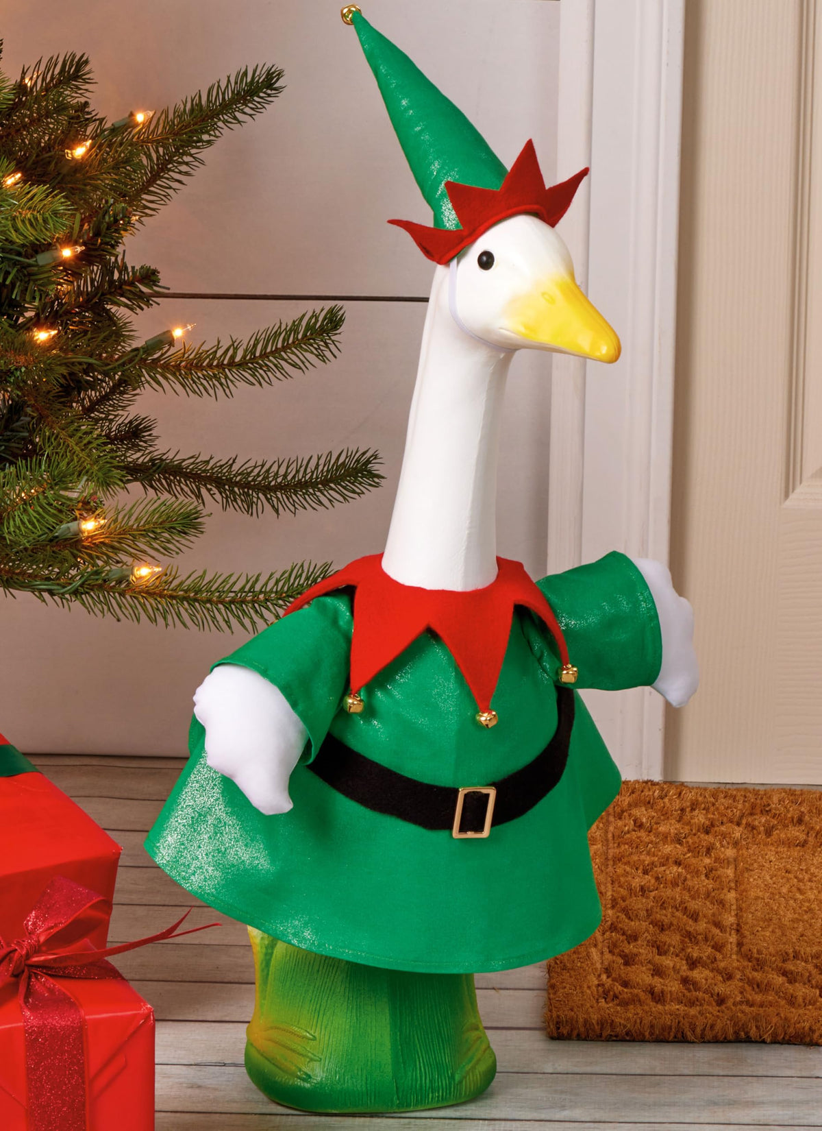 Simplicity S3187 Christmas Porch Goose Clothes Sewing Pattern, One Size