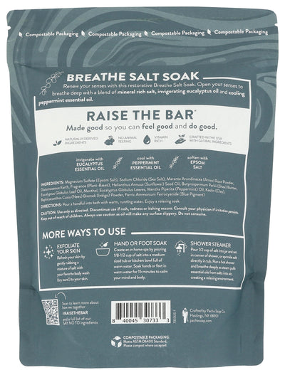 PACHA SOAP Breathe Salt Soak, 32 OZ