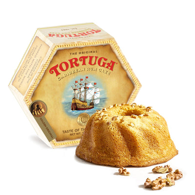 Tortuga Caribbean Original Rum Cake with Walnuts - 4oz