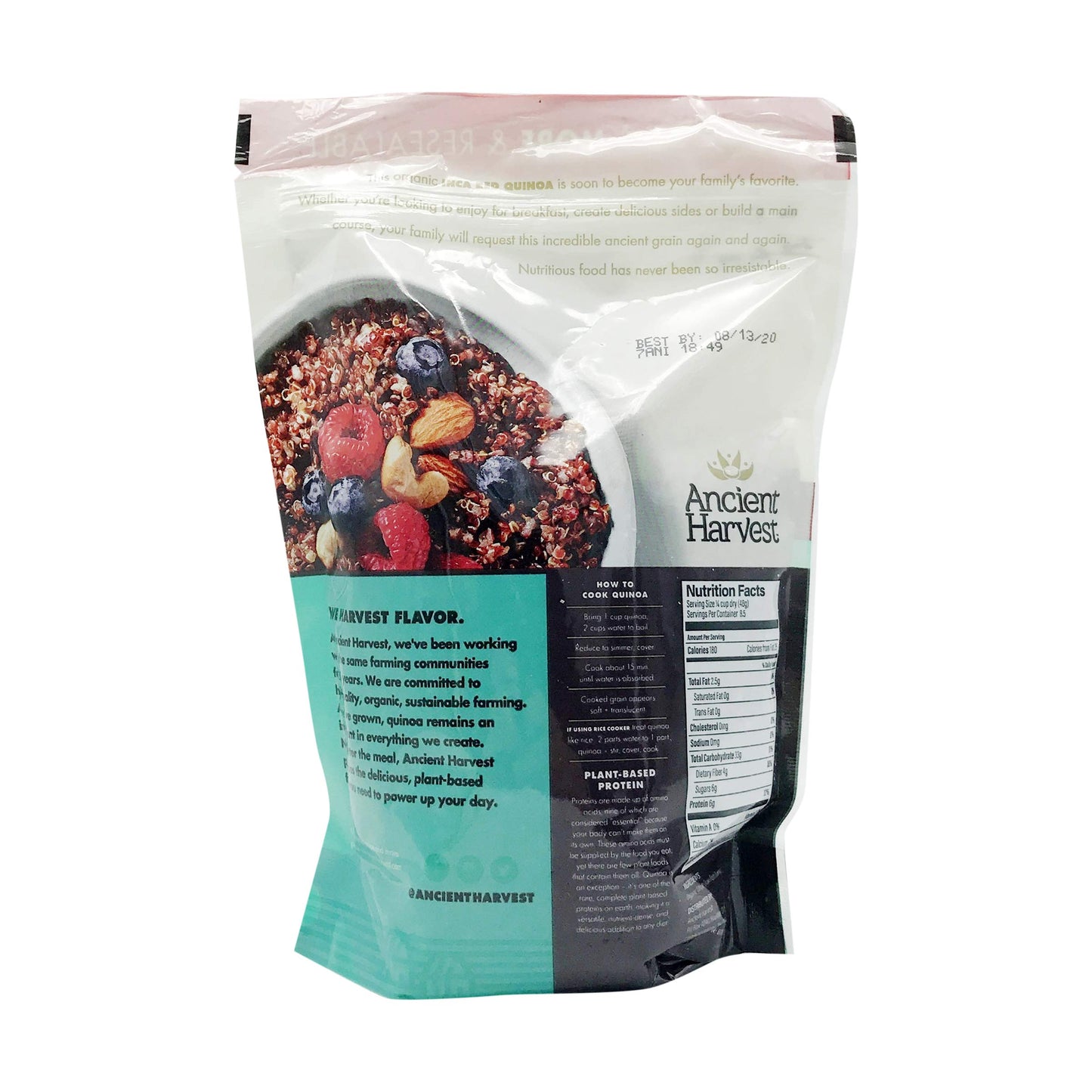 Ancient Harvest, Gluten Free Organic Quinoa, Inca Red, 12 Oz