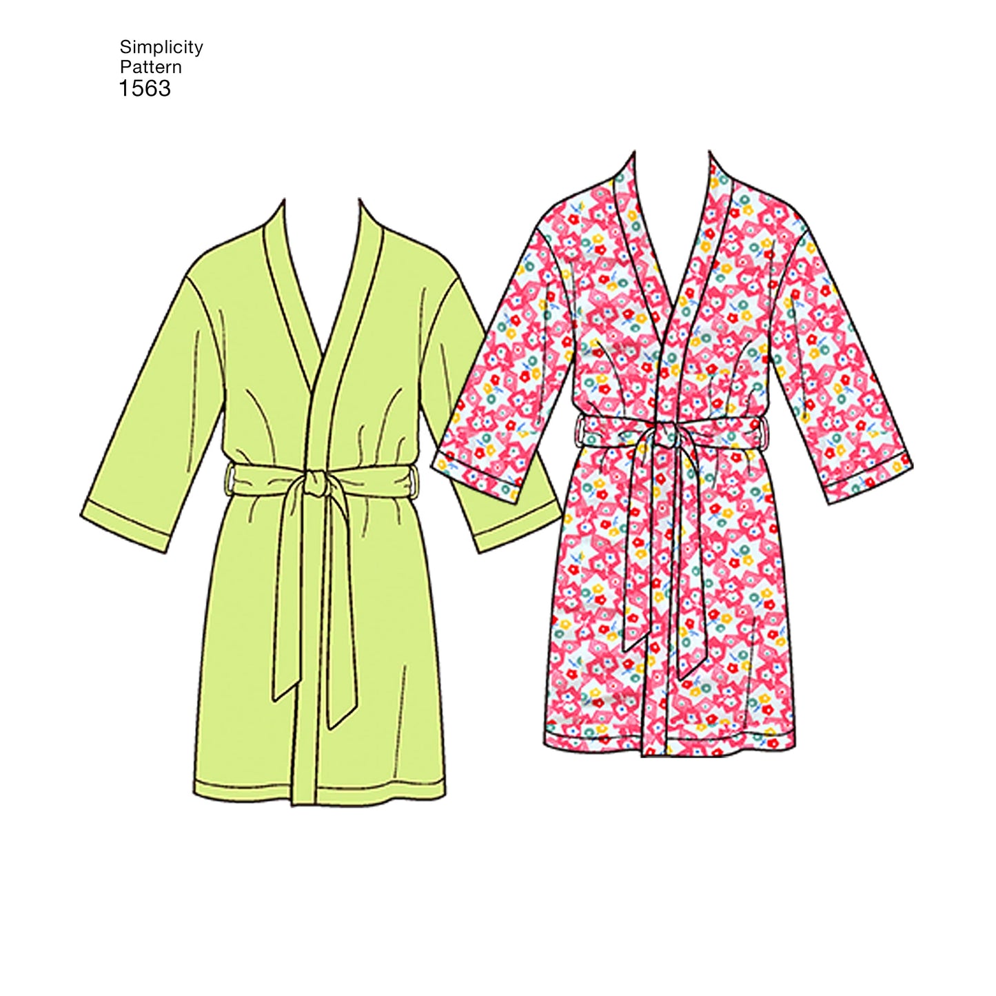Simplicity S1563 Family Pajama Sewing Pattern, Teens', Men's & Women's Sleepwear, Sizes XS-XL