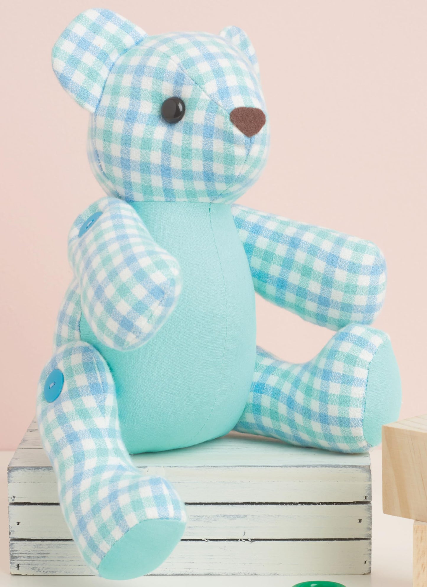 Simplicity S9441 Jointed Plush Animal Sewing Pattern, Dragon, Dinosaur, Bear & Bunny, 13 Inch