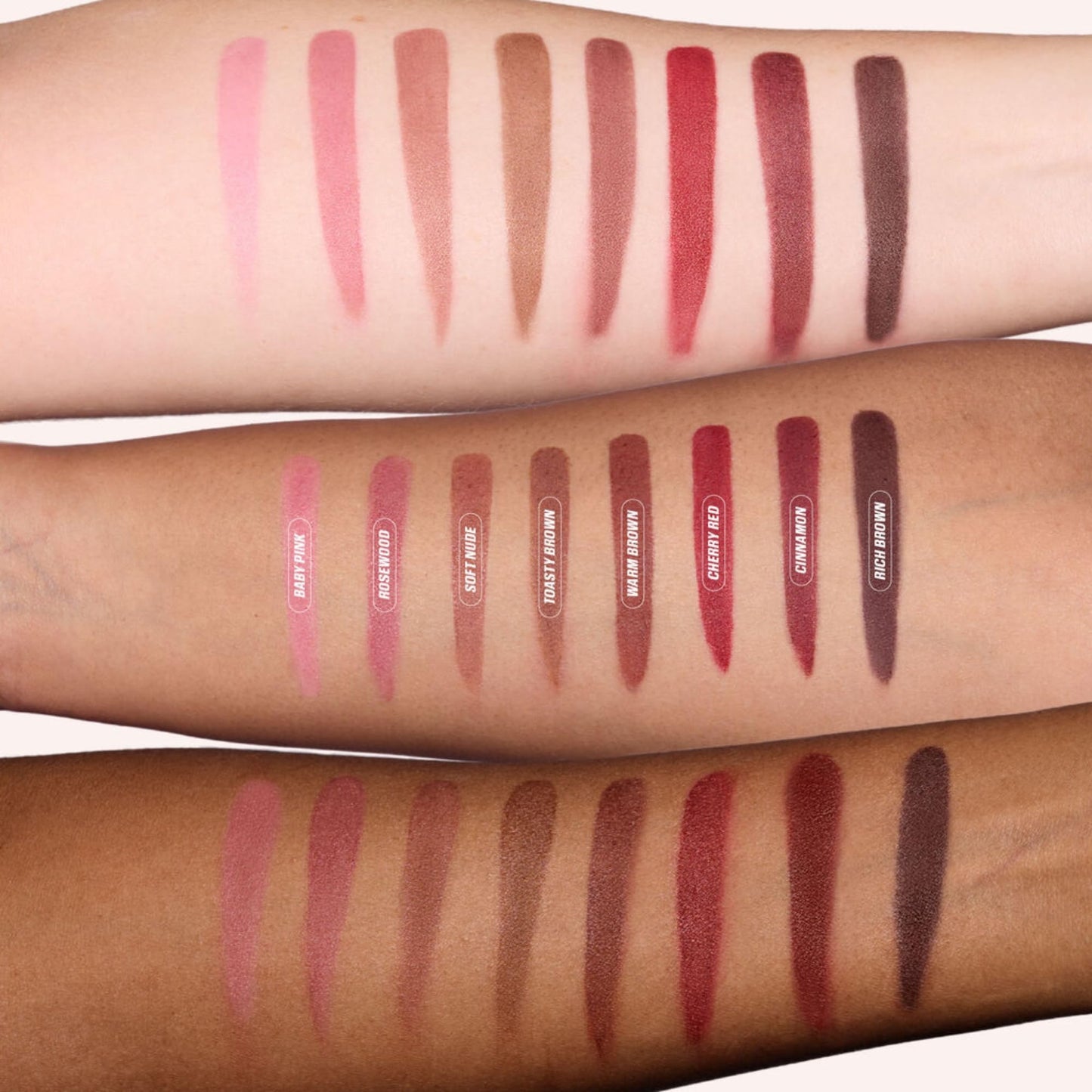 Huda Lip Contour Stain Lip Tint - Warm Brown (burnt brown) .03 Fl Oz