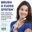 MOUTHWATCHERS Manual Toothbrush for Adults, Ultra CleanToothbrush with Flossing Bristles, Good for Sensitive Teeth and Gums