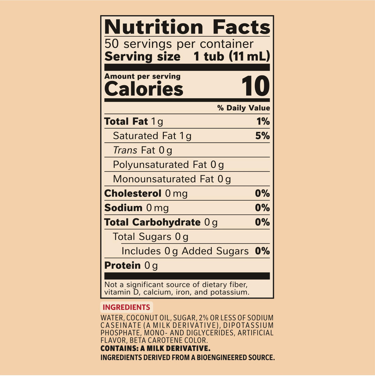 Coffee-mate 35110BX Original Creamer, 0.375oz, 50/Box