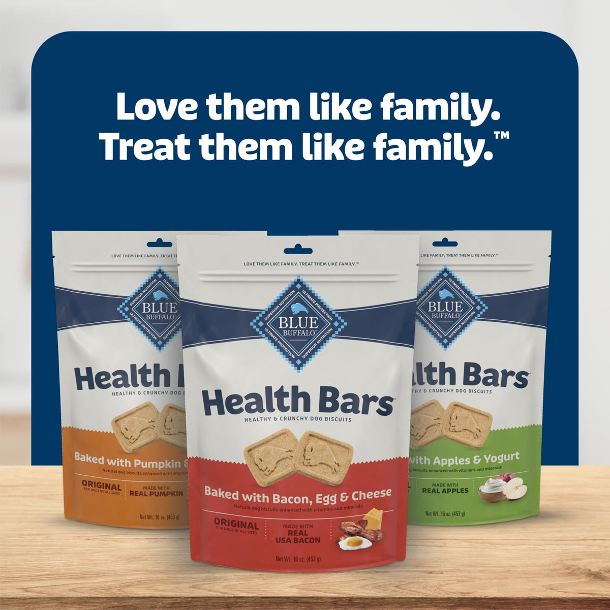 Blue Buffalo Health Bars Natural Crunchy Dog Treats Biscuits