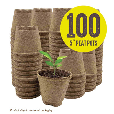 Jiffy Seed Starting 5" Biodegradable Peat Pots