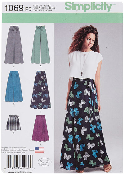 SIMPLICITY-PANTSKIRTSHORT-S1069-1PACK