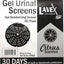 Lavex Gel Urinal Screen | Bathroom Deodorizing | Citrus Scented 10 Pack