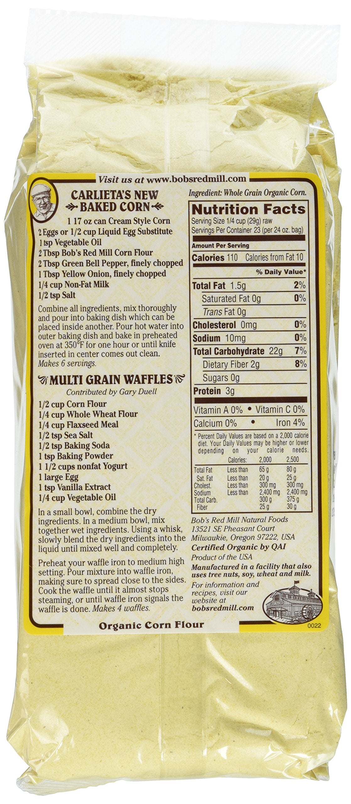 Bob's Red Mill Organic Corn Flour - 24 oz