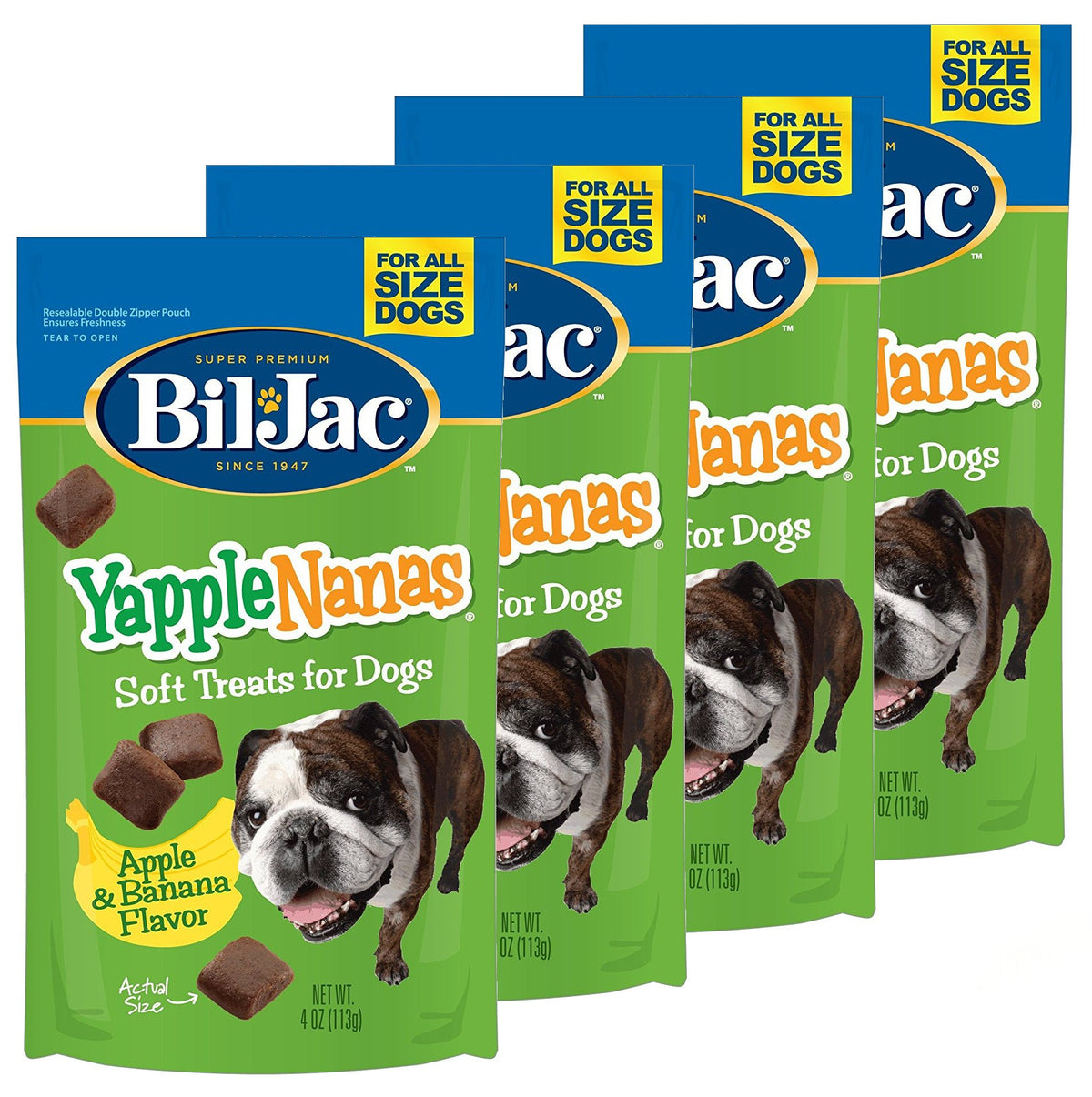 BILJAC-DOGTREATS-YAPPLENANA-4OZ-4PACK