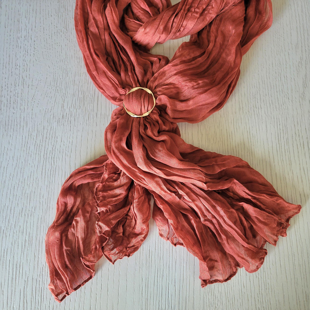 Thoughtful Distribution Co 6pcs Gold Scarf Ring & Clip for Women, Shawl Accessories